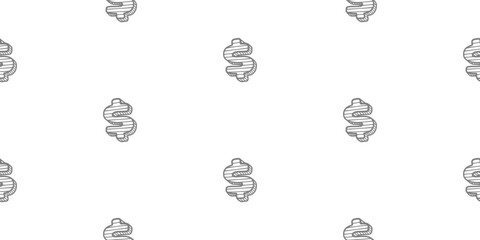 Dollar Doodle seamless pattern background. US dollar pattern background. Seamless pattern of the symbols of dollar currency background. Dollar sign pattern background. 