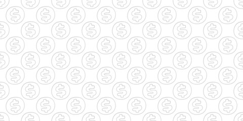 Dollar Doodle seamless pattern background. US dollar pattern background. Seamless pattern of the symbols of dollar currency background. Dollar sign pattern background. 