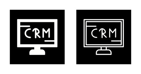 CRM Analytics Vector Icon