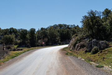 country road in the mountains