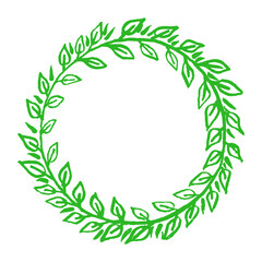 circular leaf frame