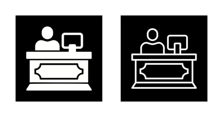 Hotel Reception Vector Icon