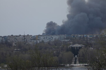 Big fire in the city