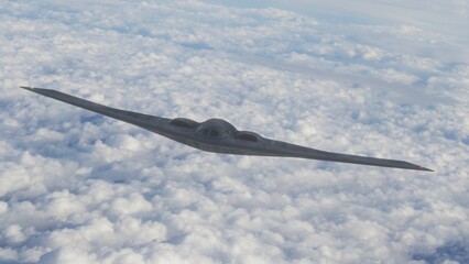 military fighter jet in flight 3d render