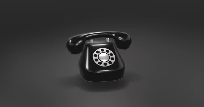 Phone Call. 3d render video.