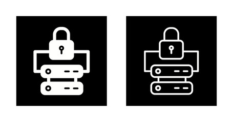 Data Center Security Vector Icon