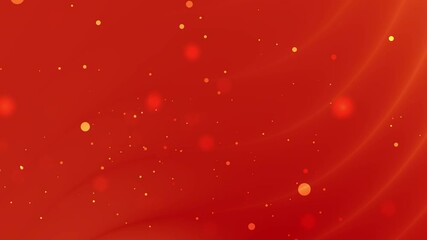 Warm orange and red gradient background with soft glowing dots and smooth wave like curves. Peaceful, abstract, and dreamy atmosphere, perfect for festive or cosmic designs
 - Powered by Adobe