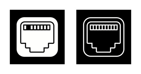 Obraz premium Ethernet Vector Icon