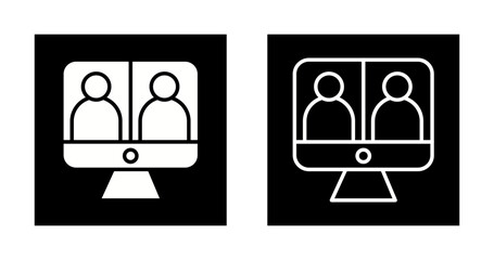 Video Conferencing Vector Icon