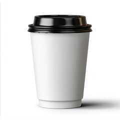 A plain coffee cup ready for branding, perfect for any beverage photography project.