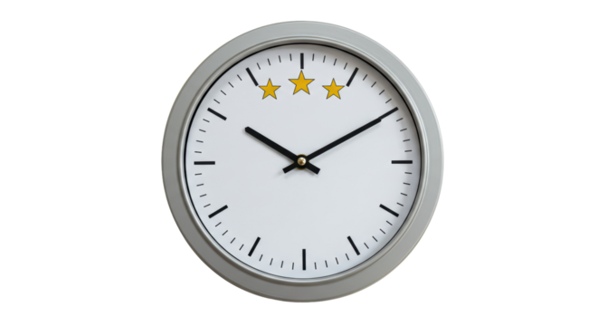 Isolated Clock with Three Stars