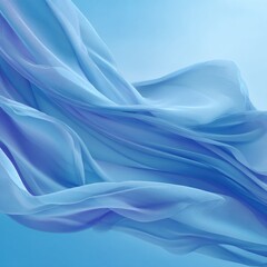 Light blue flowing fabric against a light sky