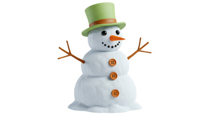 Isolated Snowman