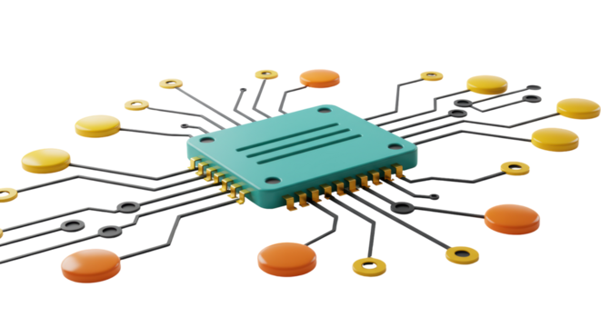 Isolated Computer Chip
