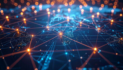 Global, Help, Network, Interconnected, Circles, Lines