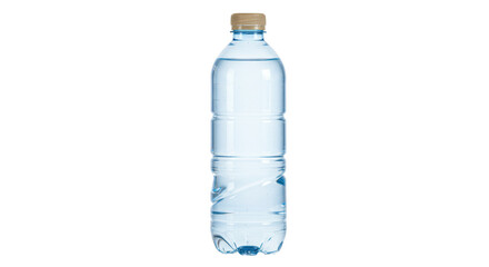 Isolated Plastic Water Bottle on White Background
