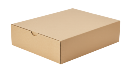 Isolated Blank Cardboard Box Packaging