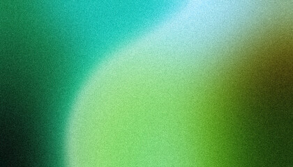 Green and Blue Soft Gradient Background with Grainy Texture – Abstract Nature Blur
