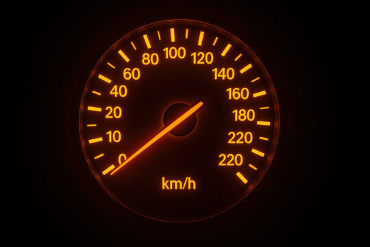 Speedometer displaying word "speed"