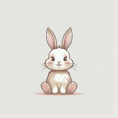Fototapeta premium vector illustration of a rabbit