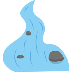 Flat River Illustration