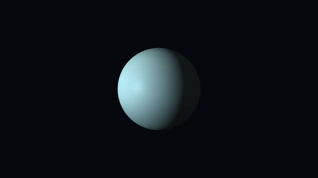 uranus globe loop animation on transparent