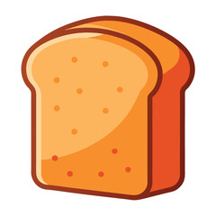 Wholegrain Bread Slice Vector illustration of a sandwich