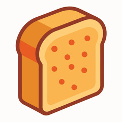 Wholegrain Bread Slice Vector