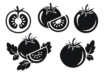 Tomato Vector Illustration Set