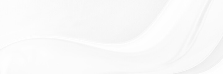 White gray satin texture that is white silver fabric silk panorama background with beautiful soft...