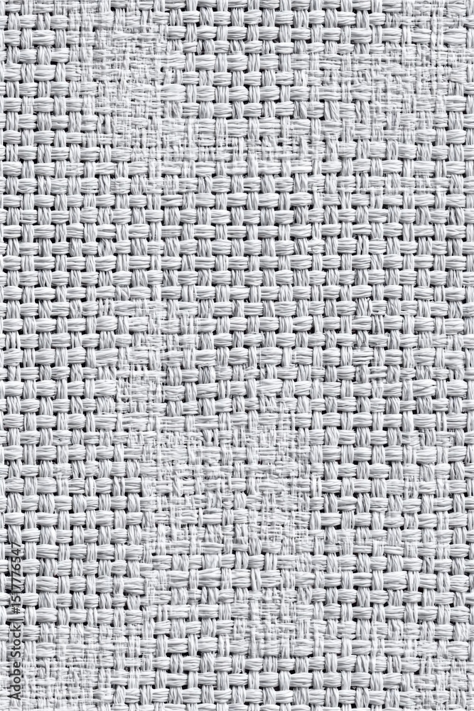 Poster close up of white woven fabric texture, ideal for backgrounds and material design mockups in interio