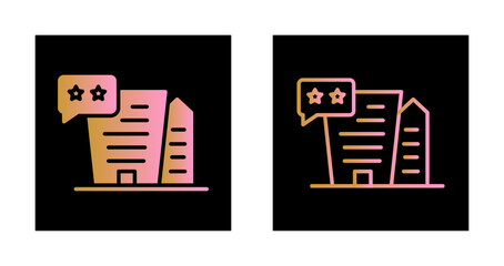 Hotel Reviews Icon Design