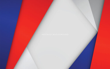 Modern abstract background blue and red with white colorful