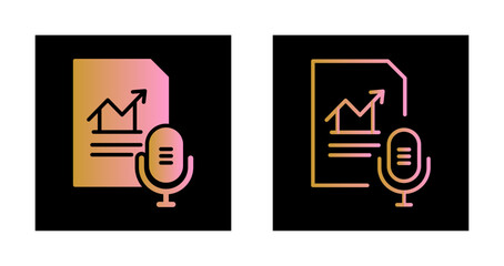 Podcast Analytics Icon Design