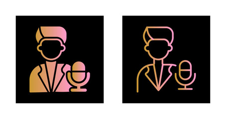 Podcast Host Icon Design