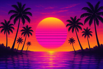 Obraz premium Sunset wallpapers featuring vibrant hues and serene landscapes.