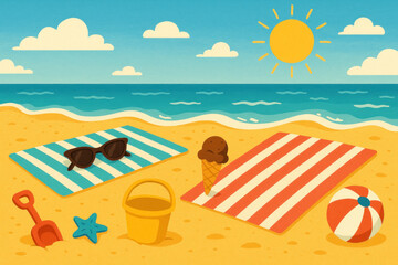 A sunbather relaxing on a beach chair under the summer sun.
