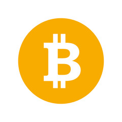 Bitcoin Symbol Vector Icon, Cryptocurrency Logo in Flat Style, Isolated Digital Currency, Blockchain, BTC sign for Business use, Editable