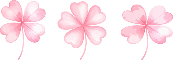 Fototapeta premium Pink abstract vector with leaves 