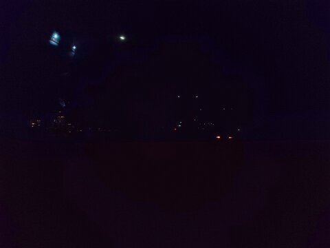 Night Lights Distant Glimmering Lights in the Darkness
