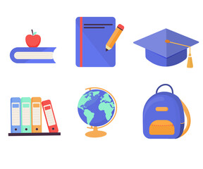 education icons set