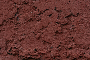 Texture of rough surface brick red of concrete wall background.