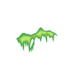 green swamp moss vector illustration