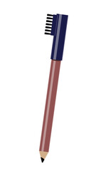 Illustration of an Eyebrow Pencil with Brush