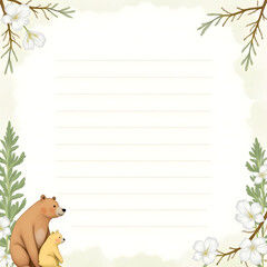 hand-drawn notepad paper