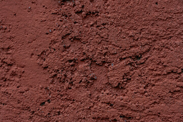 Texture of rough surface brick red of concrete wall background.