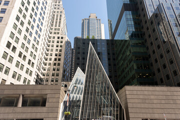 Obraz premium New York's skyscrapers are vertical architectural structures of great impact
