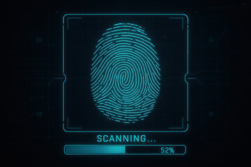 Fingerprint scanning on screen.
