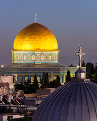 Obraz premium Dome of the Rock in the Old City of Jerusalem
