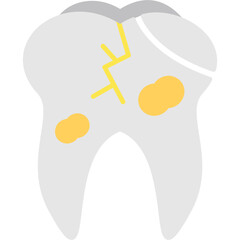Broken Tooth Icon